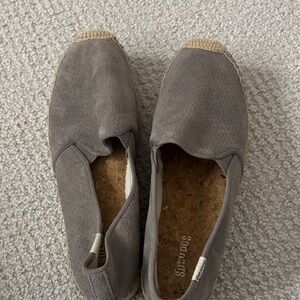 Soludos Taupe Suede Espadrilles